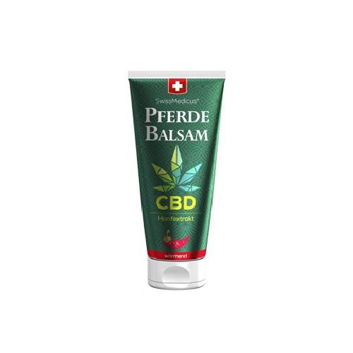 Zdjęcie produktu - HERBAMEDICUS PFERDE BALSAM z CBD Rozgrzewający SwissMedicus, 200ml