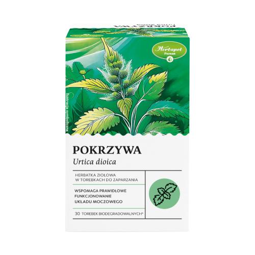Zdjęcie produktu - HERBAPOL Pokrzywa Herbatka ziołowa, 30torebek