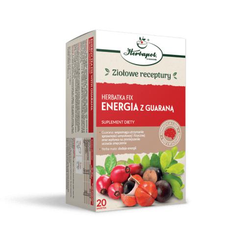 Zdjęcie produktu - HERBAPOL Herbatka Fix Energia z guaraną, 20x3g