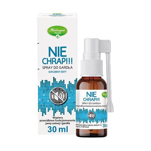 Zdjęcie produktu - Herbapol Nie Chrap Spray do gardła, 30 ml