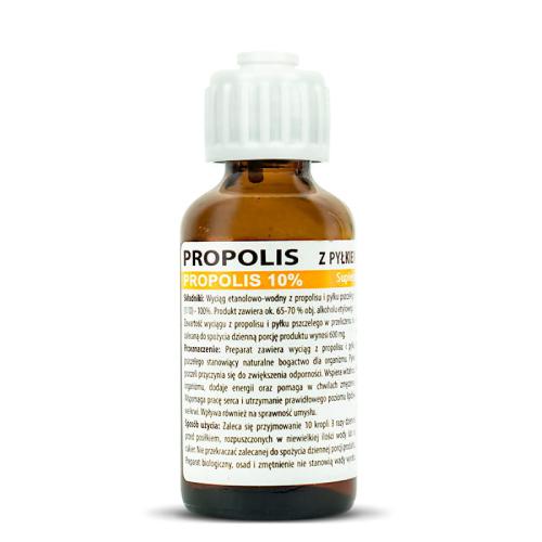 Zdjęcie produktu - Herbapol Propolis z pyłkiem pszczelim (propolis 10%) krople, 35 ml
