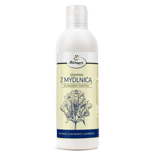 Zdjęcie produktu - HERBAPOL Szampon do włos&oacute;w tłustych z mydlnicą, 250ml