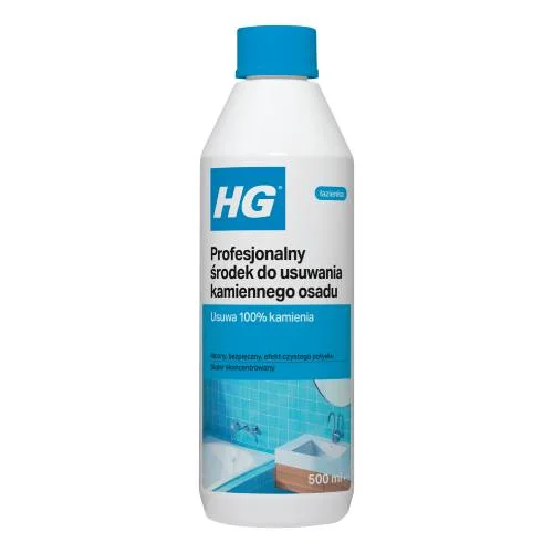 Zdjęcie produktu - HG Profesjonalny środek do usuwania kamiennego osadu, 500 ml
