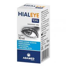 Zdjęcie produktu - Hialeye 0,4% Nawilżające krople do oczu - pieczenie, podrażnienie, wysuszenie oczu, 10 ml 