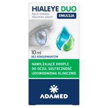 Zdjęcie produktu - Hialeye Duo emulsja do oczu - nawilżenie i regeneracja, 10 ml