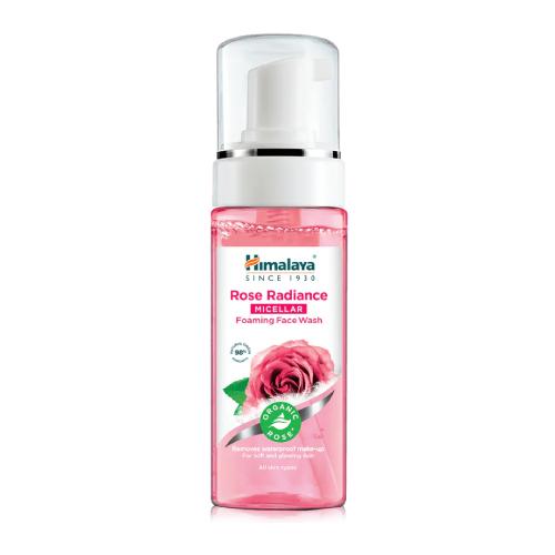 HIMALAYA Micelarna Pianka do mycia twarzy rozświetlająca z R&oacute;żą Organiczną, 150ml