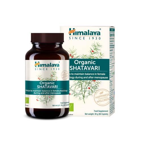 Zdjęcie produktu - Himalaya Organic Shatavari, 60 tabl. - dla kobiet przed i po menopauzie