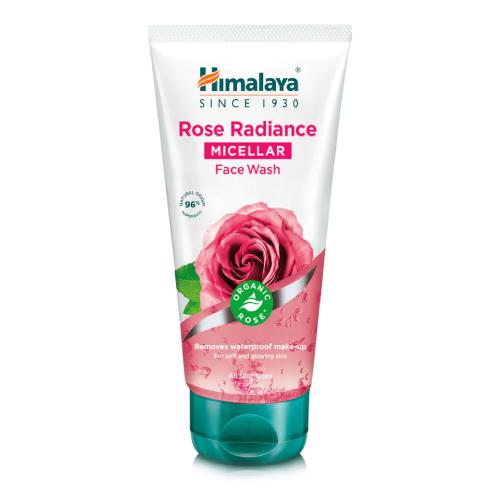 Zdjęcie produktu - HIMALAYA Rozświetlający micelarny żel do mycia twarzy z R&oacute;żą Organiczną, 150ml