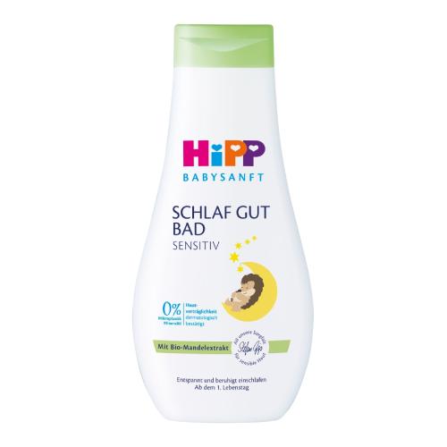 Zdjęcie produktu - HiPP Babysanft Sensitive Płyn do kąpieli na dobranoc, 350ml