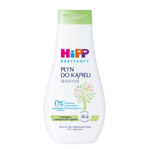 Zdjęcie produktu - HiPP Babysanft Sensitive Płyn do kąpieli, 350ml