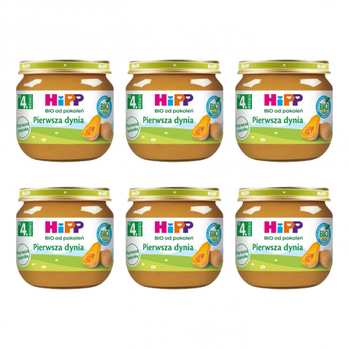 Zestaw HiPP BIO Pierwsza dynia po 4. miesiącu, 6 x 80 g
