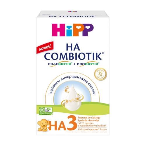 Zdjęcie produktu - HiPP HA 3 Combiotik Preparat do dalszego żywienia niemowląt po 12. miesiącu, 350g KR&Oacute;TKA DATA 14.08.2026