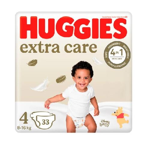 Zdjęcie produktu - HUGGIES Extra Care Jumbo 4 (8-16kg), 33szt. USZKODZONE OPAKOWANIE 