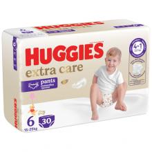Zdjęcie produktu - HUGGIES Pieluchomajtki Extra Care Pants rozmiar 6 (15-25kg), 30szt.