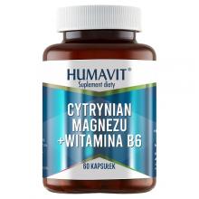 Zdjęcie produktu - HUMAVIT Cytrynian Magnezu + Witamina B6, 60kaps.