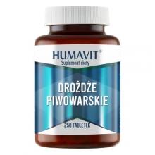 Zdjęcie produktu - HUMAVIT Drożdże piwowarskie, 250tabl.