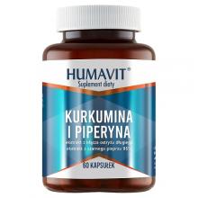 Zdjęcie produktu - HUMAVIT Kurkumina i Piperyna, 60kaps.