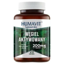 Zdjęcie produktu - HUMAVIT Węgiel aktywowany, 20 kapsułek