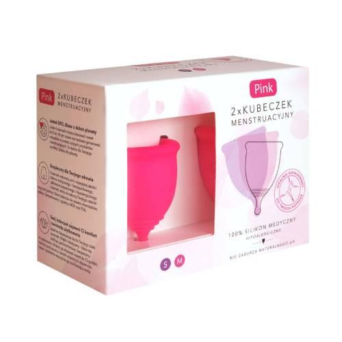 Zdjęcie produktu - HYDREX Pink Kubeczek Menstruacyjny rozmiar S+M, 2szt.