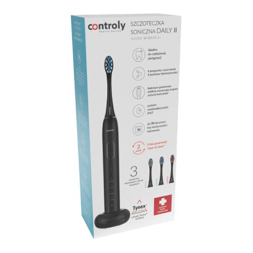Zdjęcie produktu - HYDREX Szczoteczka soniczna Controly Daily II czarna