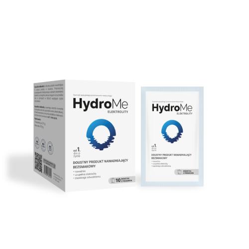 Zdjęcie produktu - HydroMe Elektrolity doustny produkt nawadniający bezsmakowy, 10sasz.