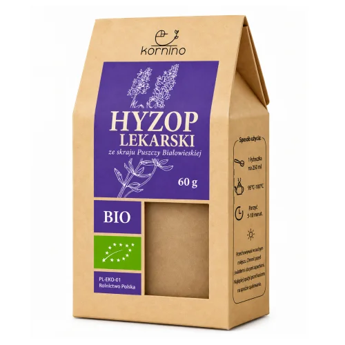 Zdjęcie produktu - Kornino Hyzop lekarski ekologiczny, 60 g