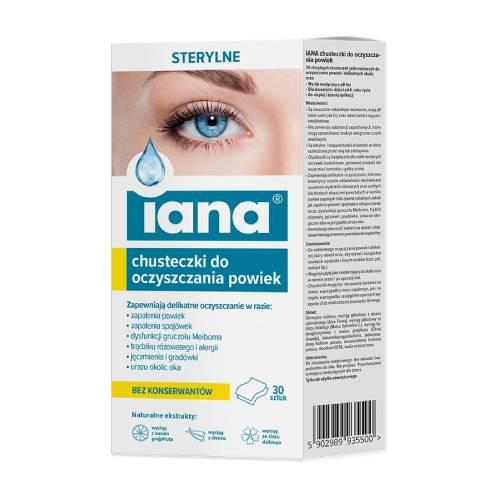 Zdjęcie produktu - Iana Chusteczki do oczyszczania powiek, 30 szt.