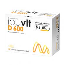 Ibuvit D 600 Krople w kapsułkach twist-off 600j.m. - 30 kapsułek 