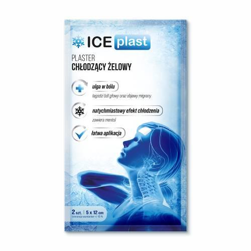 Zdjęcie produktu - ICE PLAST Żelowy plaster chłodzący 5x12cm, 2szt.