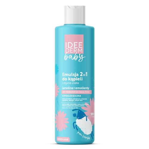 Zdjęcie produktu - IDEE DERM Baby Emulsja 2w1 do kąpieli i mycia ciała, 400ml
