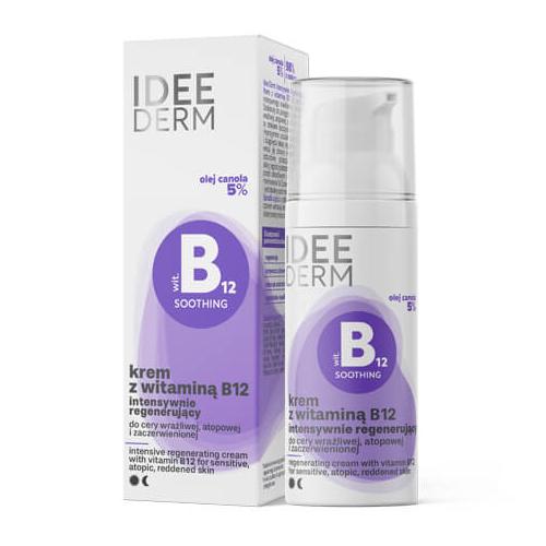 Zdjęcie produktu - IDEE DERM Krem z witaminą B12 intensywnie regenerujący, 50ml