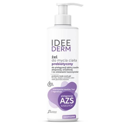 Zdjęcie produktu - IDEE DERM Prebiotyczny żel do mycia ciała ze zmianami łuszczycowymi i AZS, 400ml