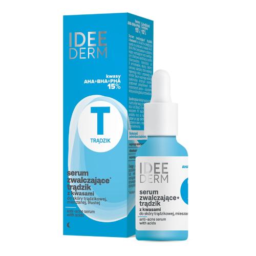 Zdjęcie produktu - Idee Derm Serum zwalczające trądzik z kwasami, 30 ml
