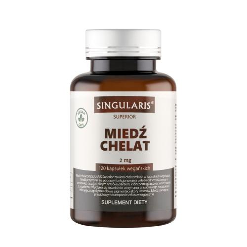 Miniaturka artykułu - SINGULARIS Superior miedź chelat 2 mg, 120kaps.