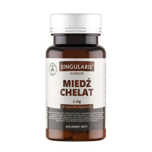 Miniaturka artykułu - SINGULARIS Superior miedź chelat 2mg, 60kaps.