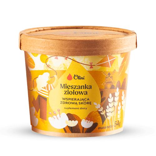 Miniaturka artykułu - Olini Mieszanka ziołowa wspierająca zdrową sk&oacute;rę, 54 g