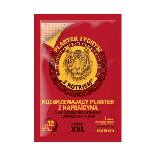Miniaturka artykułu - MILAPHARM Plaster rozgrzewający tygrysi z kapsaicyną, 1szt.