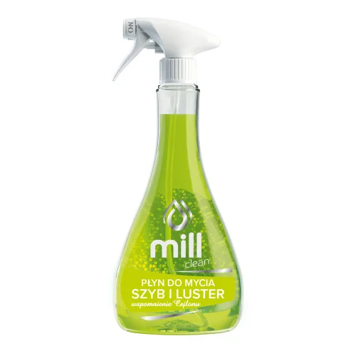 Miniaturka artykułu - Mill Clean Płyn do mycia szyb i luster Wspomnienie Cejlonu, 555 ml