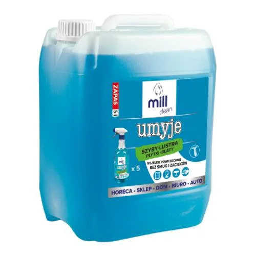 Miniaturka artykułu - Mill Clean Umyje Płyn do mycia szyb, luster, glazury, 5 l