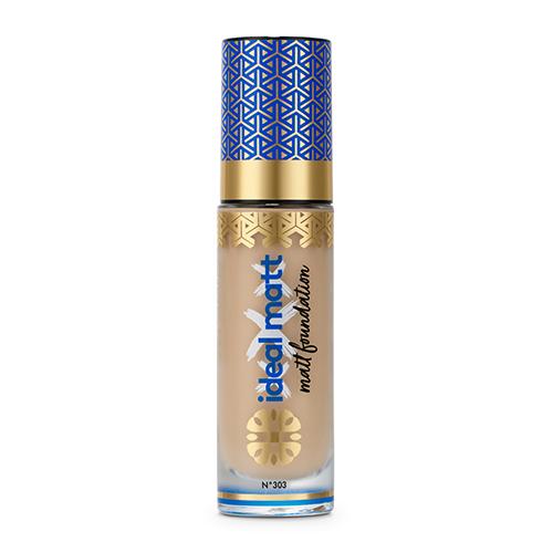 INGRID Ideal Matt Mineralny podkład matujący 303 Dark Natural, 30ml