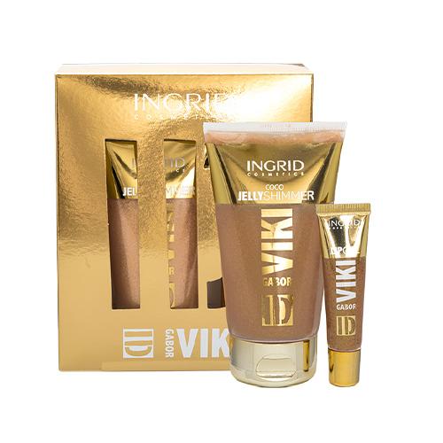 Zdjęcie produktu - INGRID Viki Gabor ID X Zestaw GOLDEN SET Balsam rozświetlający, 150ml + Błyszczyk do ust, 15ml