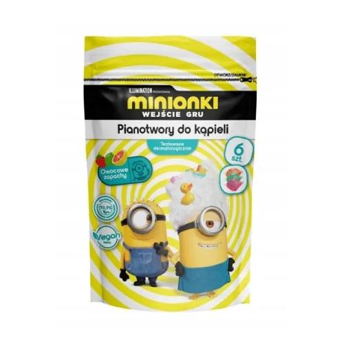 Miniaturka artykułu - MINIONKI Pianotwory truskawka limonka pomelo, 6x20g	