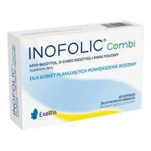 Zdjęcie produktu - Inofolic Combi Wsparcie płodności kobiety w okresie planowania ciąży, 60kaps.