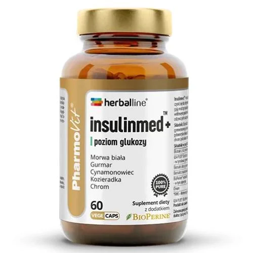 Zdjęcie produktu - Pharmovit Herbaline Insulinmed+, 60 kaps.