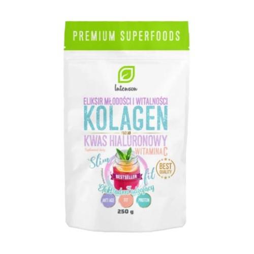 Zdjęcie produktu - INTENSON Kolagen + Witamina C + Kwas Hialuronowy, 250g