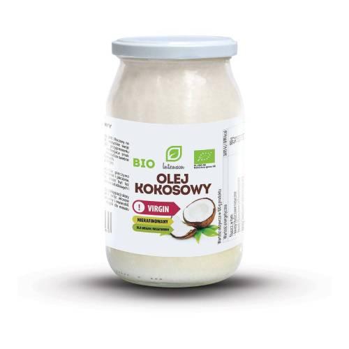 Zdjęcie produktu - Intenson Bio Olej kokosowy nierafinowany Virgin, 900 ml
