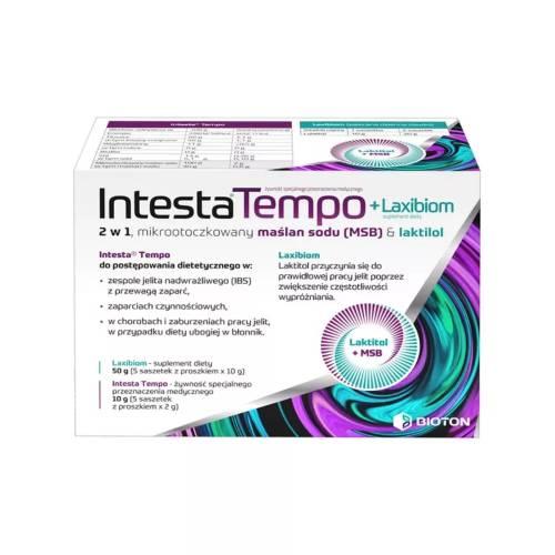 Zdjęcie produktu - Intesta Tempo + Laxibiom, 5+5 saszetek