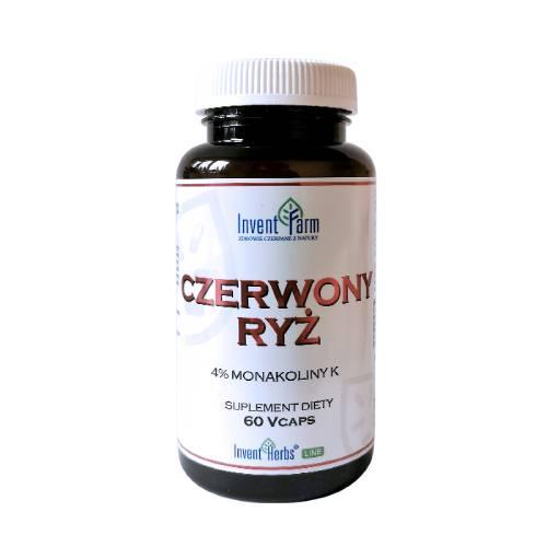 Zdjęcie produktu - Invent Farm Czerwony Ryż 4% Monakoliny K, 60 kapsułek KR&Oacute;TKA DATA 30.09.2026