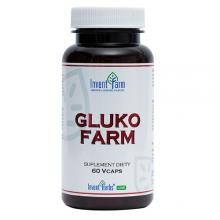 Zdjęcie produktu - Invent Farm Gluko Farm, 60 kaps. KR&Oacute;TKA DATA 31.07.2026