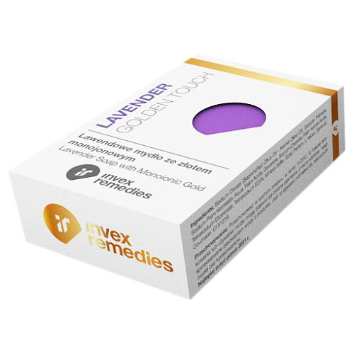 Zdjęcie produktu - INVEX REMEDIES GOLDEN TOUCH Lawendowe mydło ze złotem monojonowym Au100, 100 g